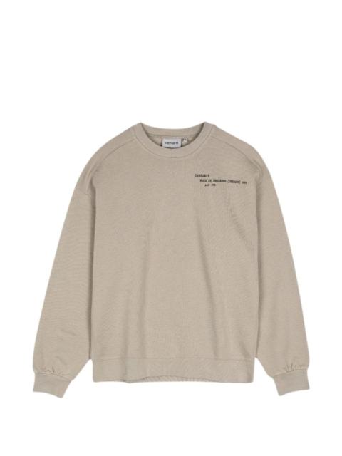 Carhartt WIP Punched logo-print sweater
