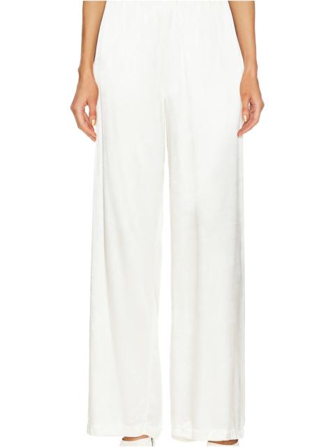 Enza Costa Satin High Waist Wide Leg