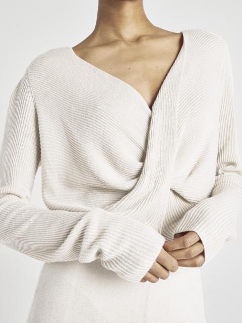 Splendid Loopknit LYR Surplice Sweater
