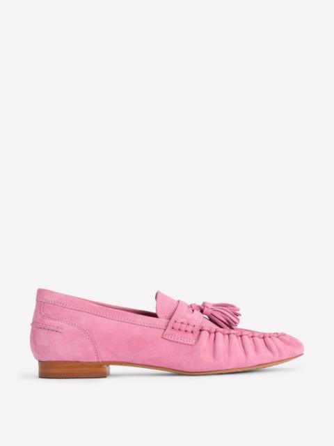 BODEN Soft Ruched Loafers-Pink Parfait
