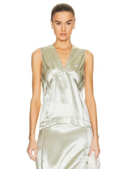 Bottega Veneta Ruffle Satin Blouse