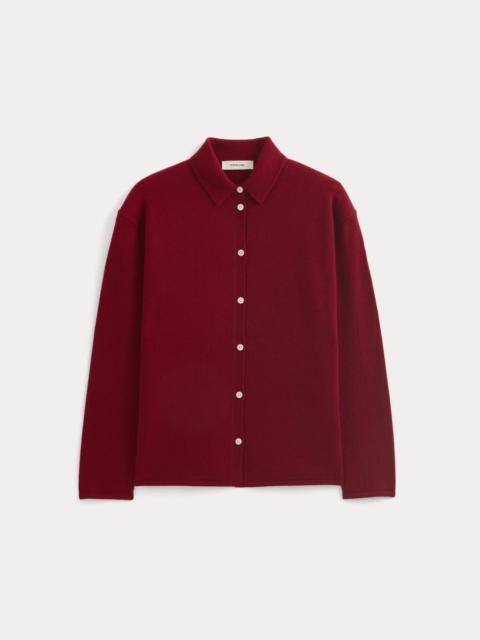 EVERLANE CASHMERE BUTTON-UP SHIRT