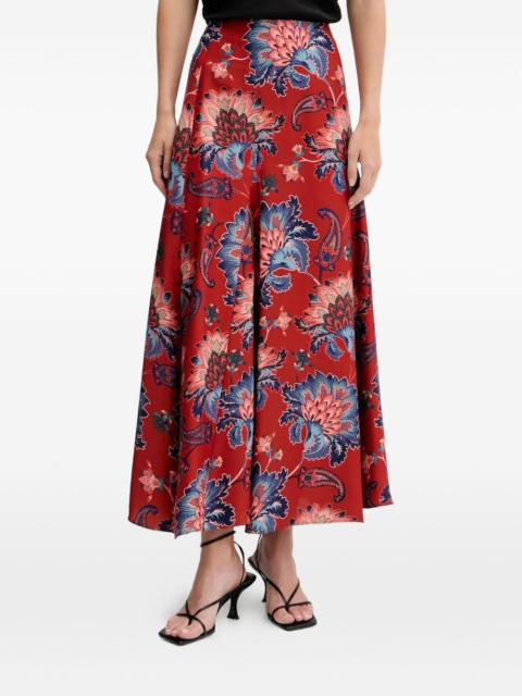 FARM RIO floral maxi skirt