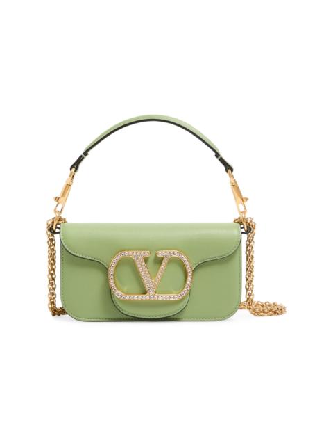 Valentino Women's Locò Small Shoulder Bag with Jewel Logo - Mint Crystal