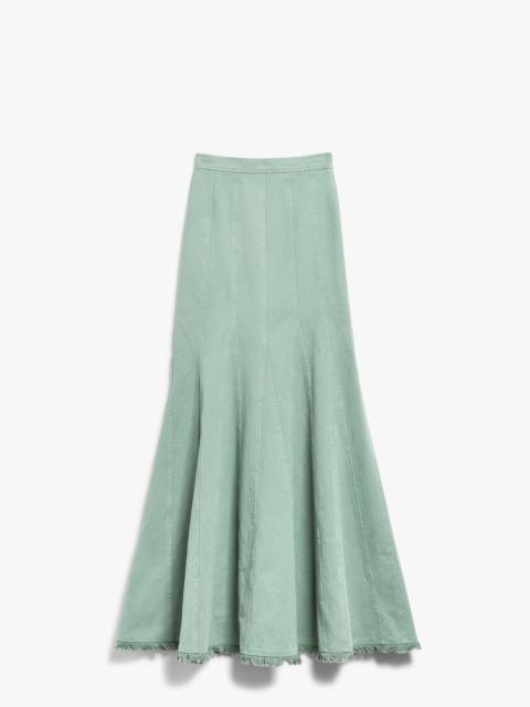 Max Mara TRUDY Washed cotton drill skirt