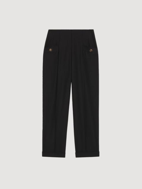 Sandro HIGH-WAISTED PANTS