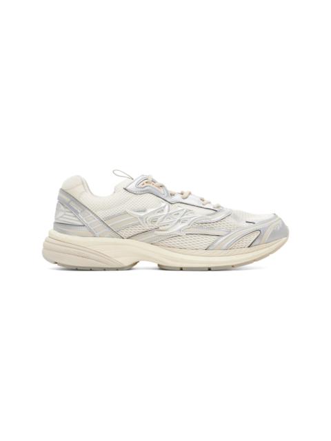 AMIRI Gray & White Metallic M-Tech Sneakers