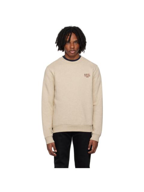 A.P.C. Beige Item Sweatshirt