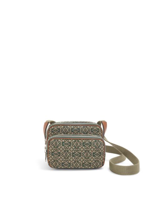 Loewe Mini Camera bag in Anagram jacquard and calfskin