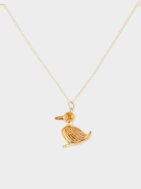 Paul Smith 'Gold, Glorious Gold! Duck' Vintage Gold Necklace