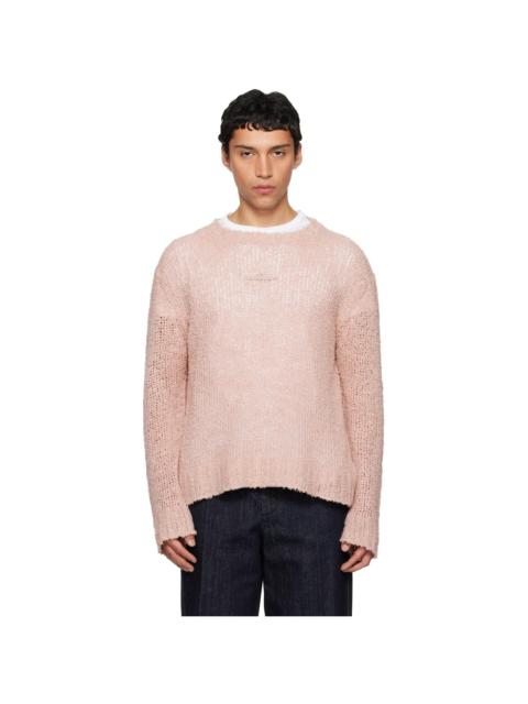 Jil Sander Pink Linen Sweater