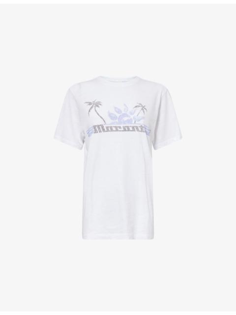 Isabel Marant Étoile Zewel Graphic-print Cotton T-shirt