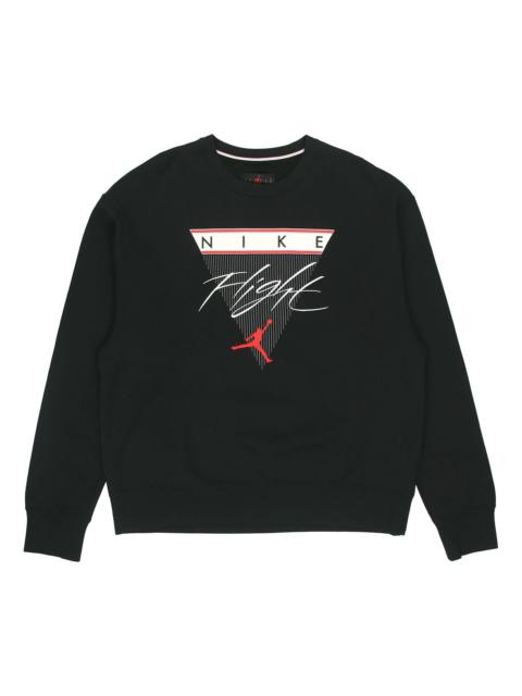 Jordan Air Jordan Flight MENS Print Crew-neck Sports Black CZ8265-010