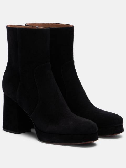 Valentino Fawcette VLogo suede ankle bots
