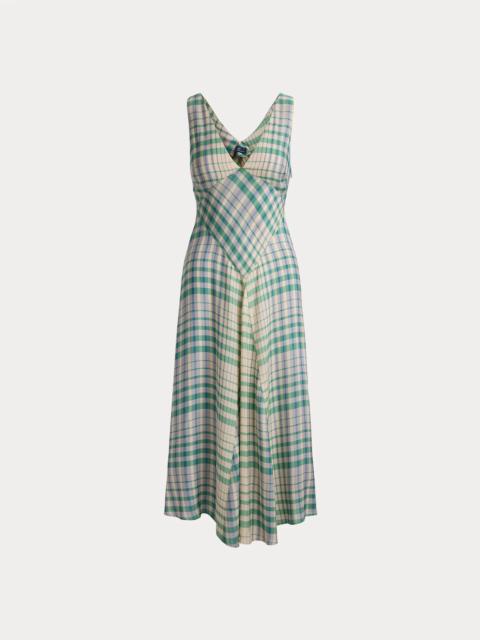 Polo Ralph Lauren Plaid Paneled Sleeveless Dress