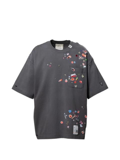 Maison MIHARAYASUHIRO Maison Mihara Yasuhiro Sticker-print T-shirt