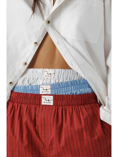 FREE PEOPLE We The Free Day to Day Striped Boxers