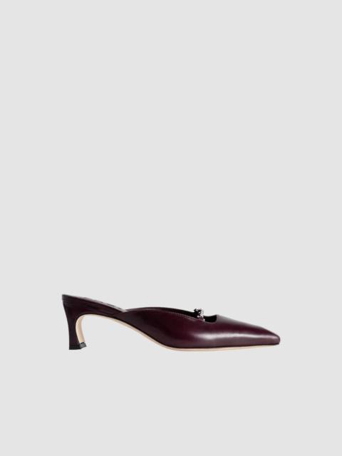 BY FAR Leda Grape Calf Leather Mule