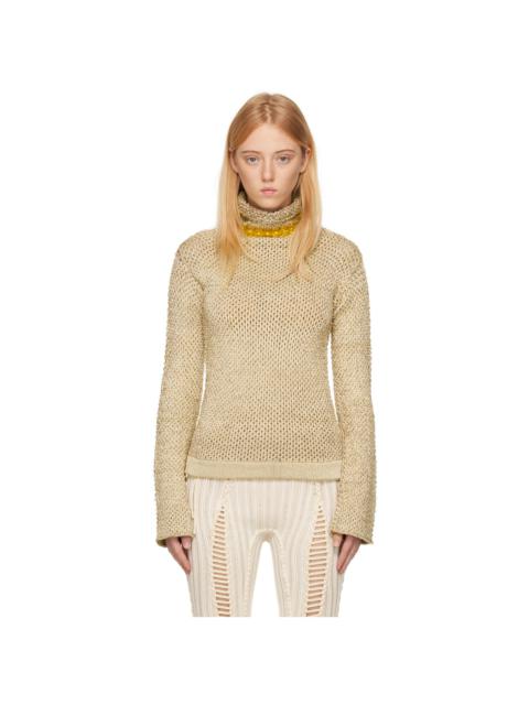 ISA BOULDER Beige Armour Sweater