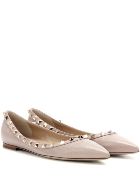 Valentino Rockstud leather ballet flats