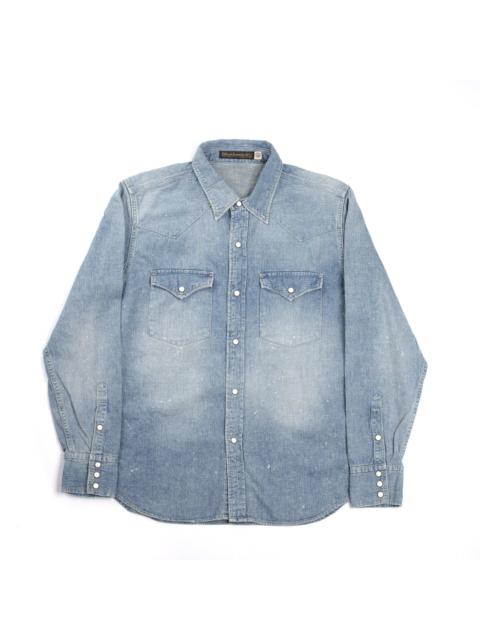 FULLCOUNT Full Count 4894HW Denim Western Shirt