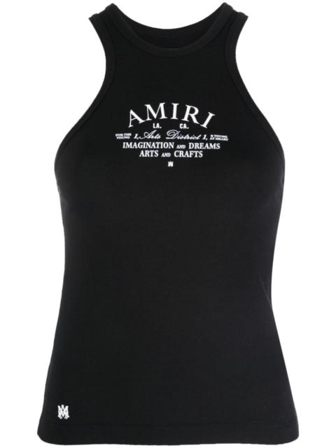 logo-print tank top