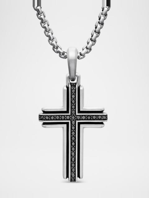 DAVID YURMAN Men's Deco Cross Pendant in Silver, 34mm