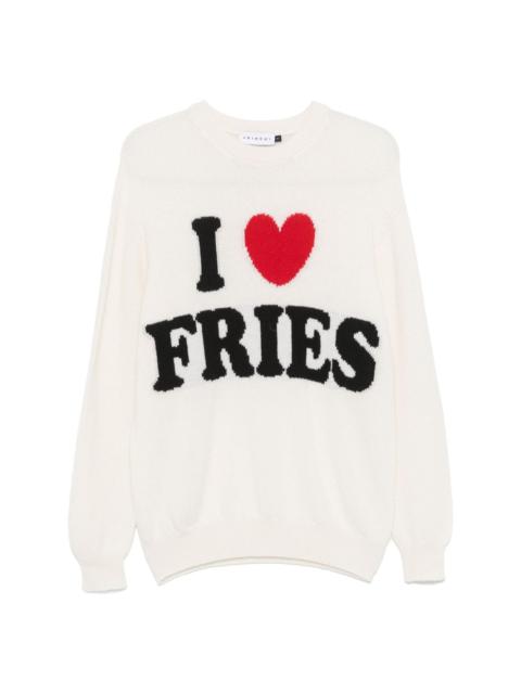Joshua Sanders intarsia-slogan sweater