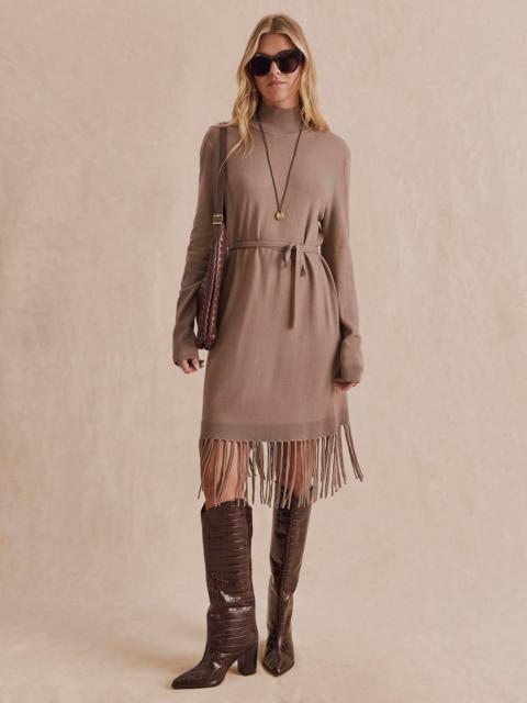 Splendid Sadie Fringe Sweater Dress