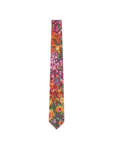 Engineered Garments Multicolor Cotton Floral Satin Neck Tie