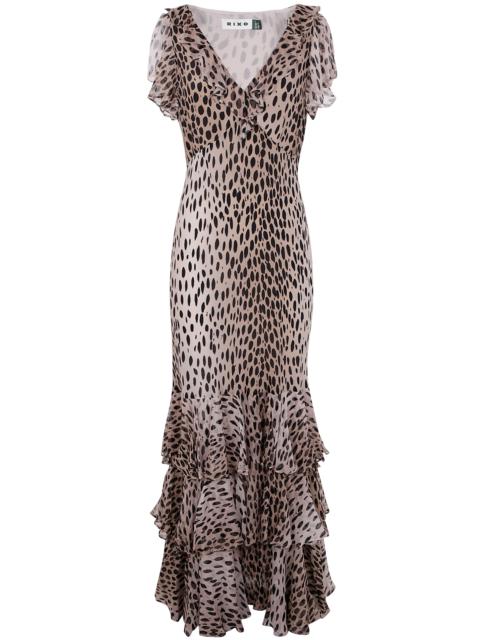 RIXO The AMELLE MIDI DRESS, a stunning piece from RIXO, effortlessly combines elegance and modernity. Cra