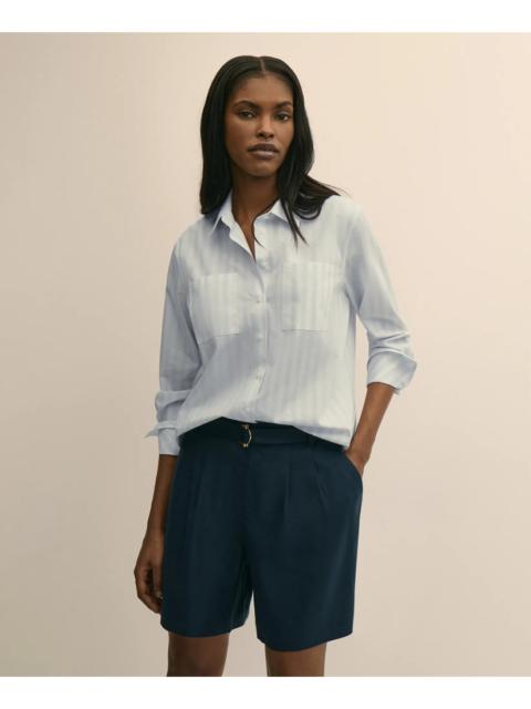 Brooks Brothers Relaxed Cotton Striped Shirt
