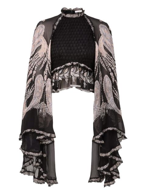 Zimmermann Dream Burnout ruffled blouse