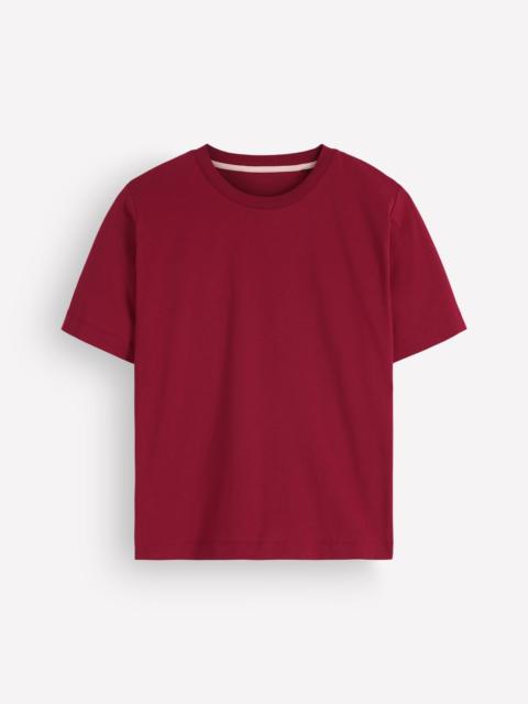 BODEN Relaxed Cotton T-shirt-Ruby Red