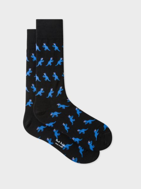 Paul Smith Black Small 'Dino' Motif Socks