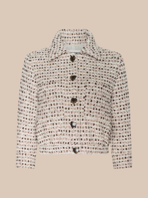 L'AGENCE Jia Cropped Tweed Jacket