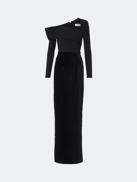 Safiyaa One-shoulder belted gown