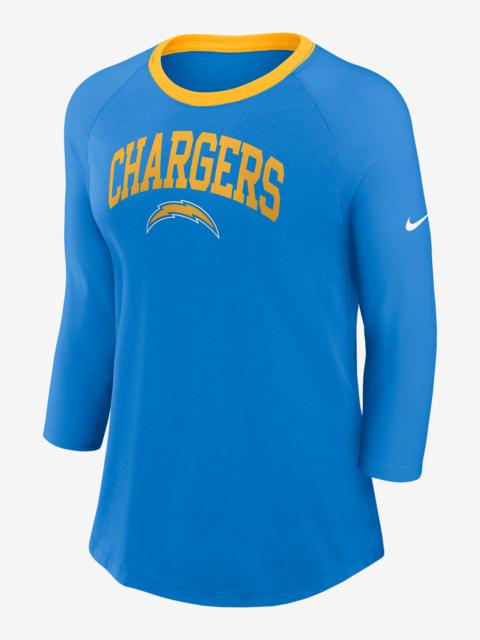 Nike Los Angeles Chargers Women's Nike NFL 3/4-Sleeve T-Shirt