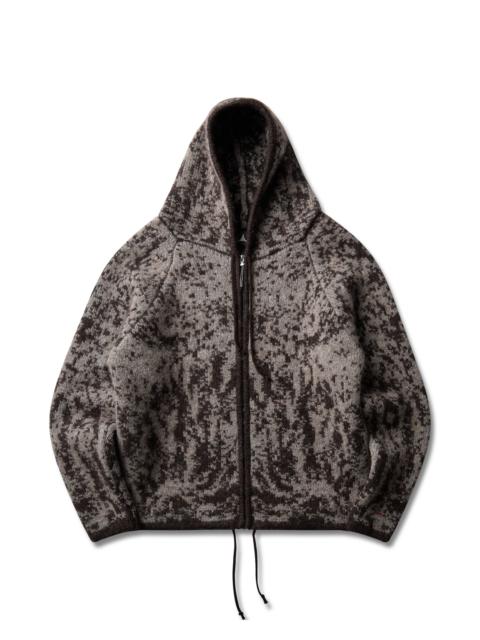 ROA Shrub Felted Knit Zip Up