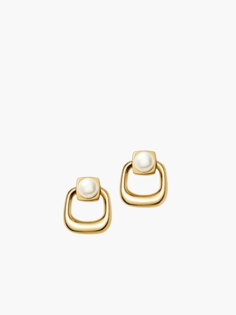 MISSOMA BUTTON PEARL STATEMENT STUD EARRINGS