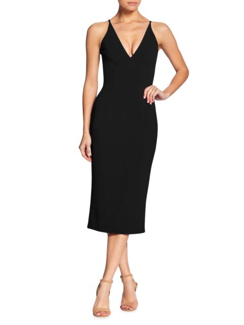 Dress The Population Women's Lyla Midi Dress - Black