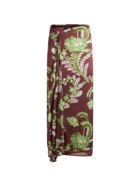 Etro floral-print midi skirt