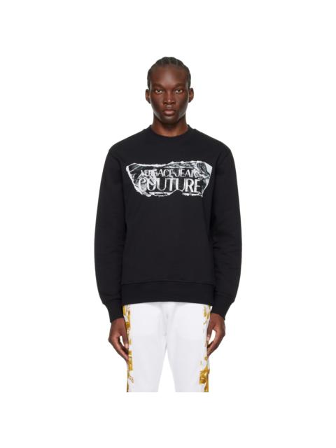 VERSACE JEANS COUTURE Black Magazine Sweatshirt