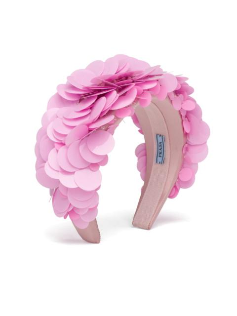 Prada Satin headband with sequins