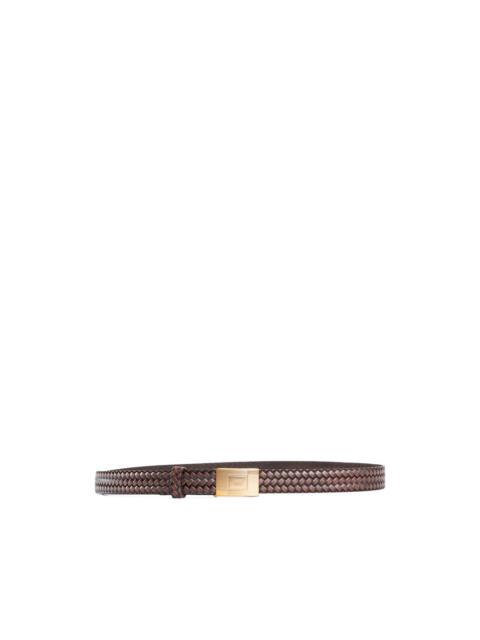 TAIGA TAKAHASHI basketweave pattern belt