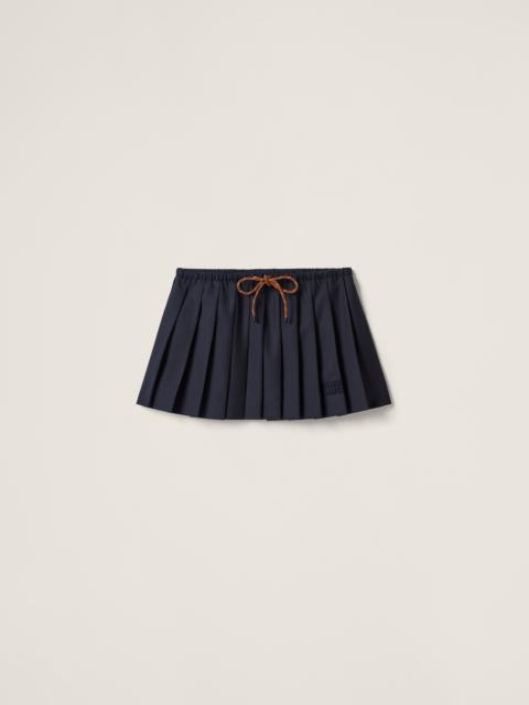 Miu Miu Pleated Batavia skirt