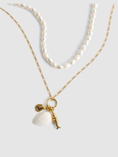 Madewell Madewell x Shopbop Beaded Shell Necklace Set