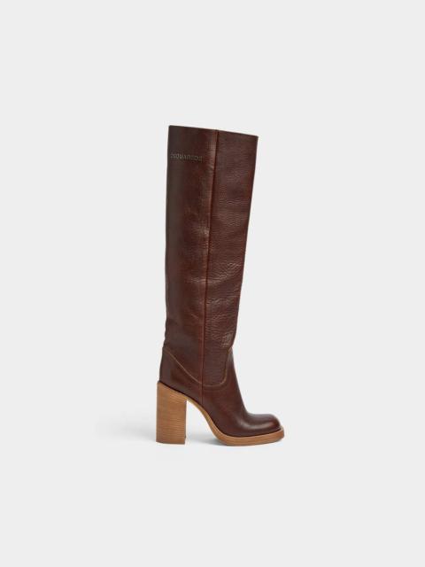 DSQUARED2 CANADIAN GIRL HEELED BOOTS