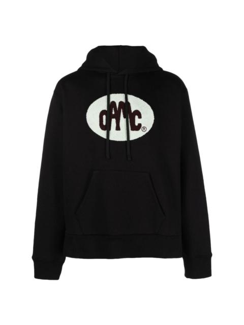 logo-patch pullover hoodie