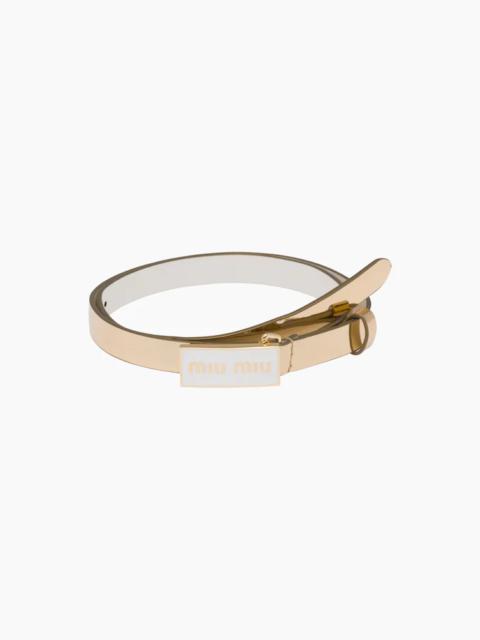 Miu Miu Brushed leather belt